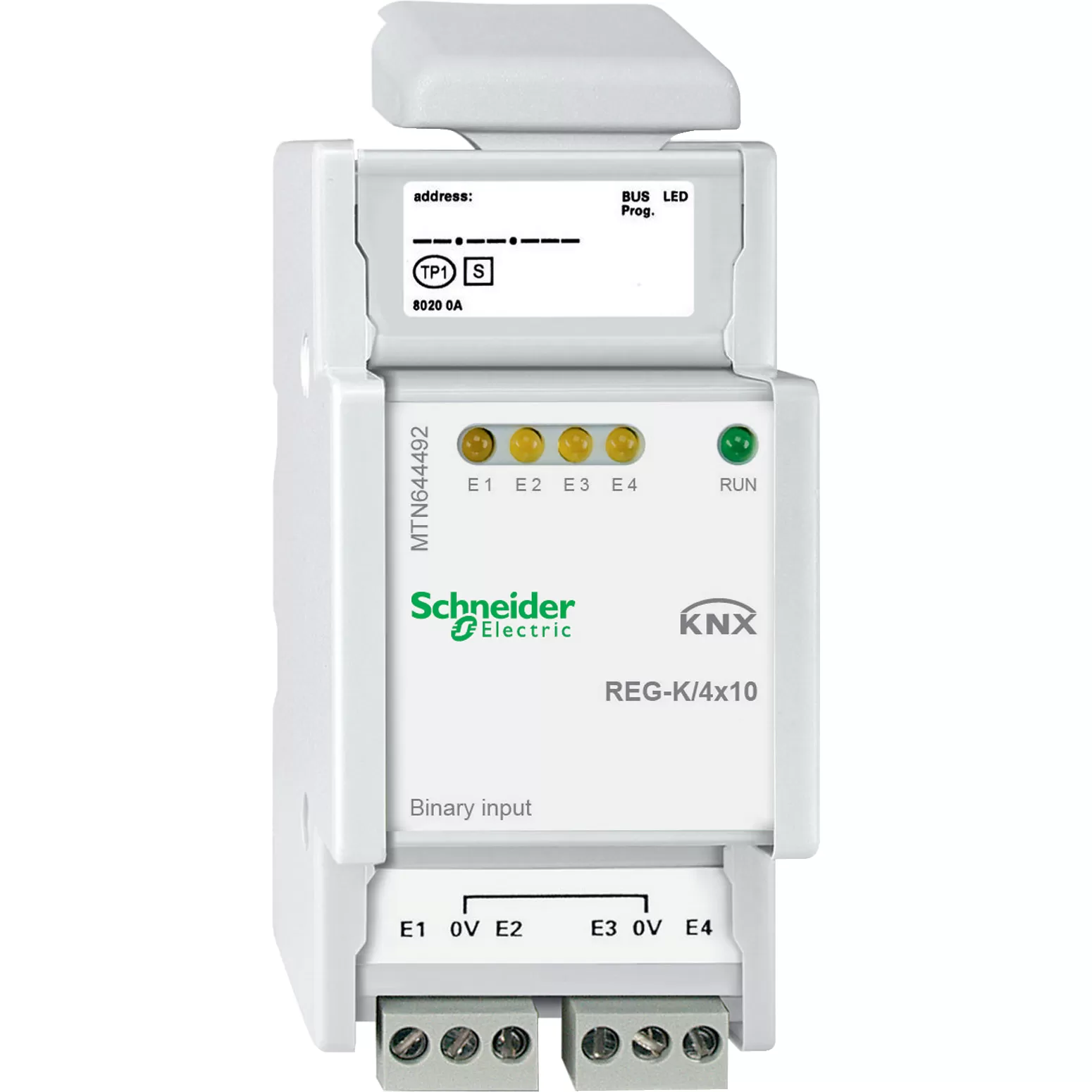 Schneider Electric Binäreingang REG-K/4x10, lichtgrau MTN644492