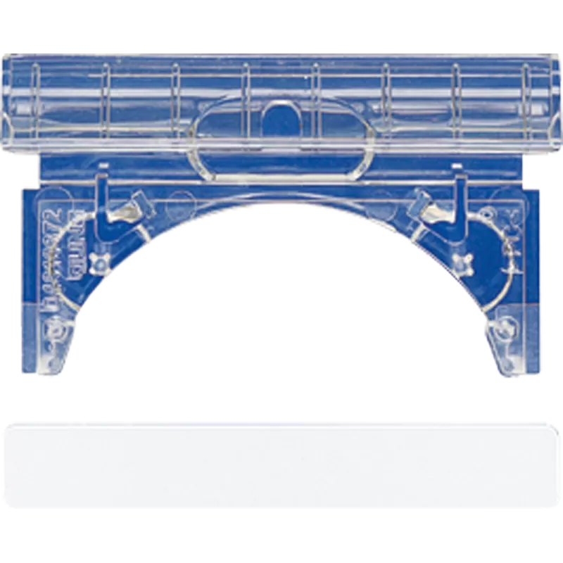 Jung Beschriftungsfeldträger, nur für JUNG-Tragring 53,5 x 10 mm, Thermoplast, Serie AS, transparent AS81INABT