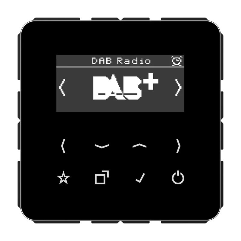 Jung Smart Radio DAB+, Serie CD, schwarz DABCDSW