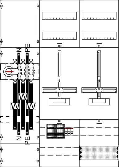 Striebel & John KA4256Z Mess-u.Wandlerfeld kpl.H3/B3  KA4256Z