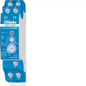 Eltako Netzüberwachungsrelais 3x230V. 1 Wechsler potenzialfrei 10A/250V AC 22001330