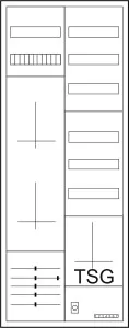 Eaton Zähler-Komplettschrank für 3-Punktbefestigung, Bestückungsvariante B 193718