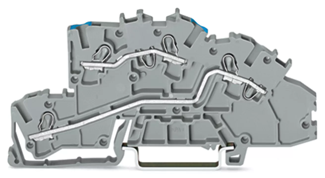 WAGO Installationsetagenklemme;mit Betätigungsöffnung;2,5 mm²;grau 2003-7649