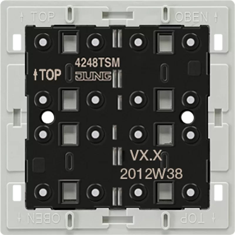 Jung Tastsensor-Modul 24 V AC/DC, 20 mA 4fach, Mehrdraht, F40 4248TSM