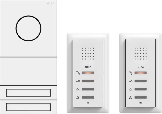 Gira ZFH-Paket Audio System 106 Verkehrsweiß(lack.) 2407902