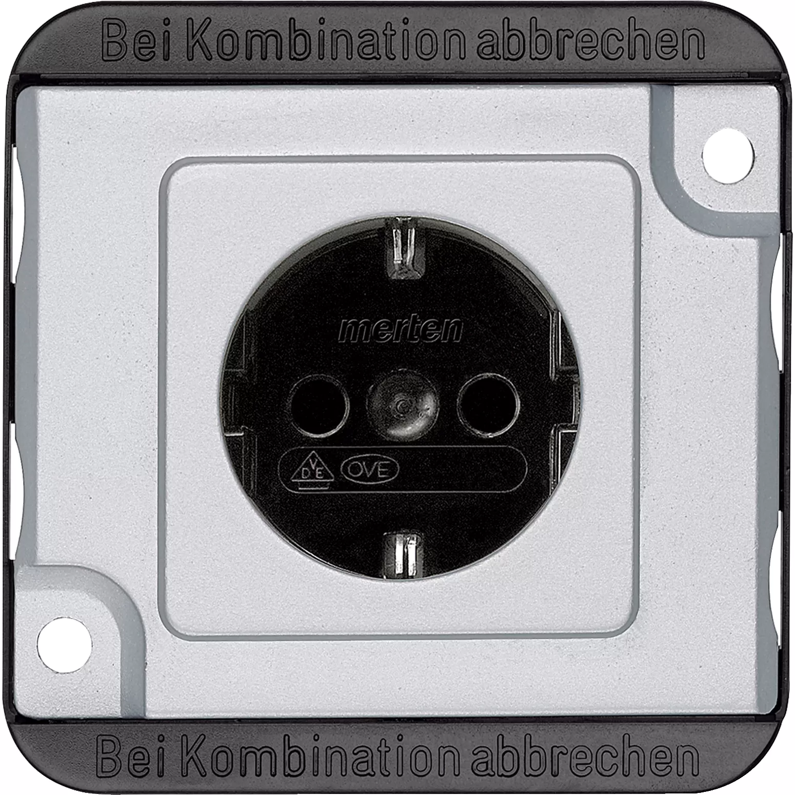 Merten SCHUKO-Steckdose, erhöhter Berührungsschutz, Schraub-Liftklemmen, mattsilber, PANZER MEG2400-7060