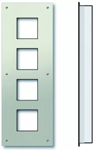 TCS Unterputzmontageset aus Frontplatte und UP-Kasten für Serie AMI, für 4 AMI-Module ZAU2004-0030