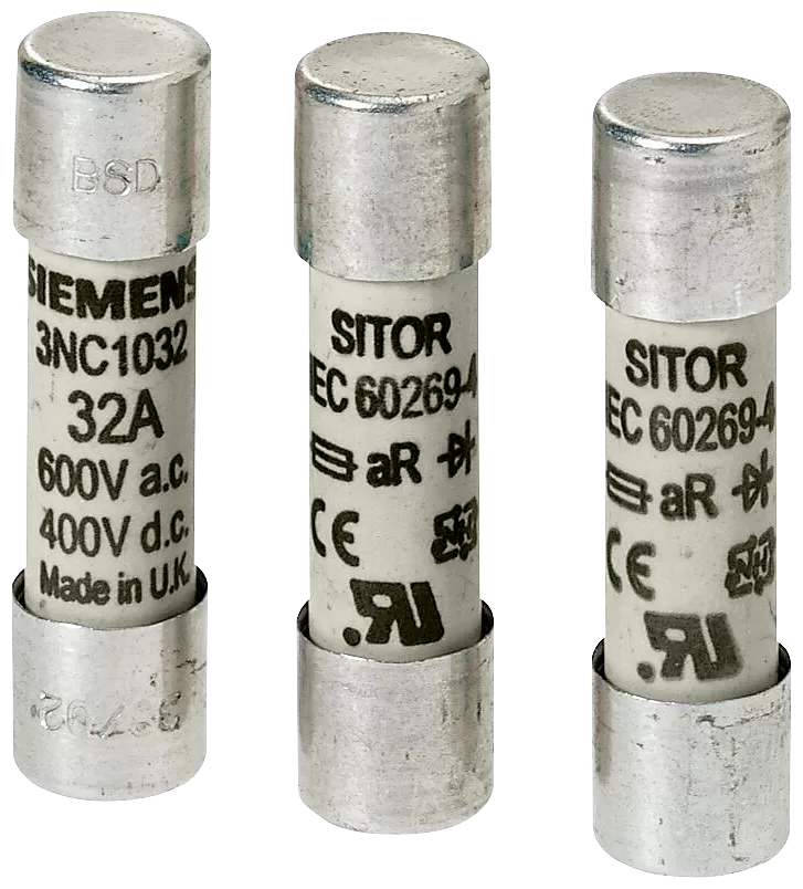 Siemens SITOR- Zylindersicherungseinsatz, 22x58 mm, 80 A, aR, Un AC: 690 V, Un DC: 700 V 3NC2280