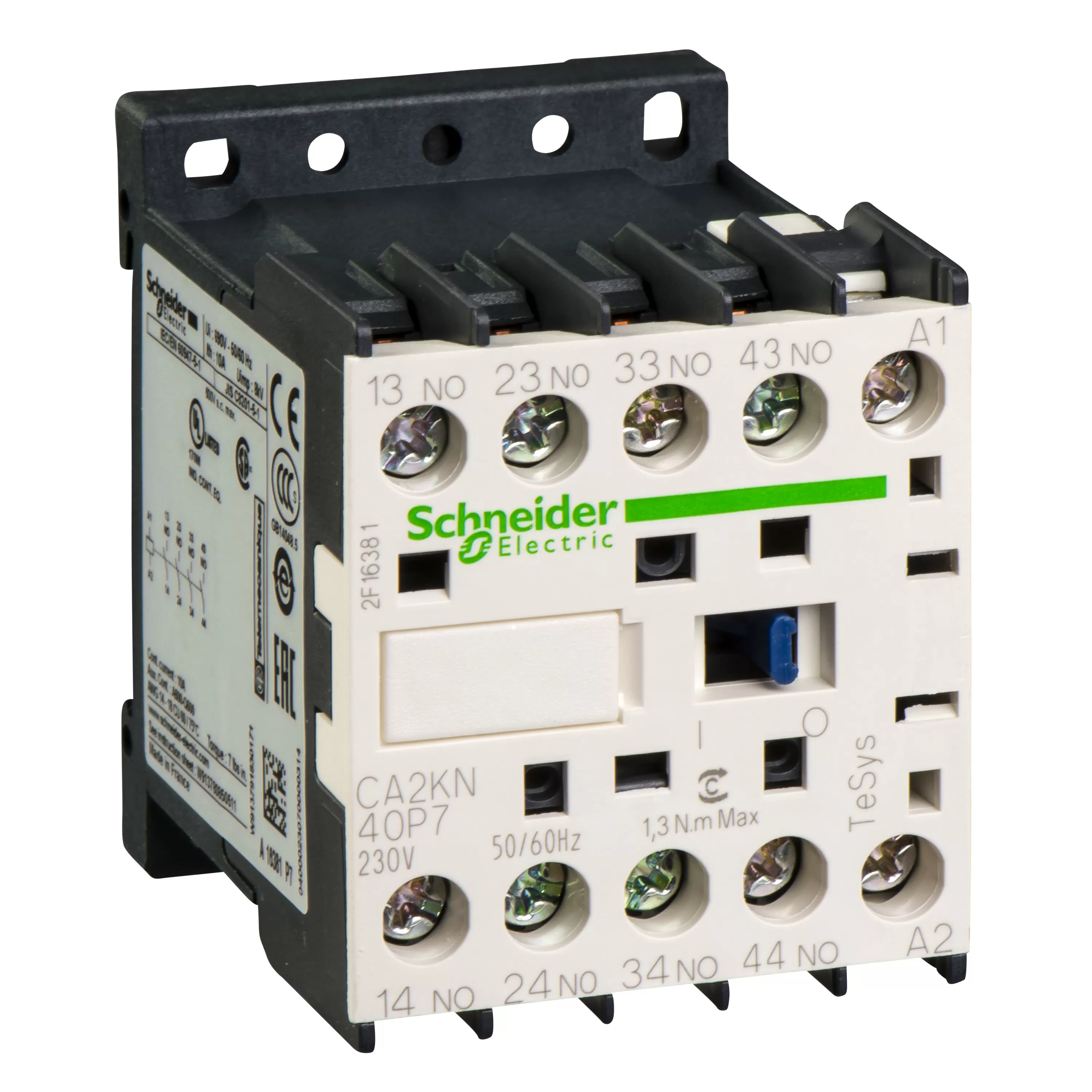 Schneider Electric Hilfsschütz, 4S, 230V 50/60Hz CA2KN40P7