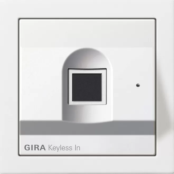 Gira Gira Keyless In Fingerprint-Leseeinheit Flächenschalter Reinweiß 2617112