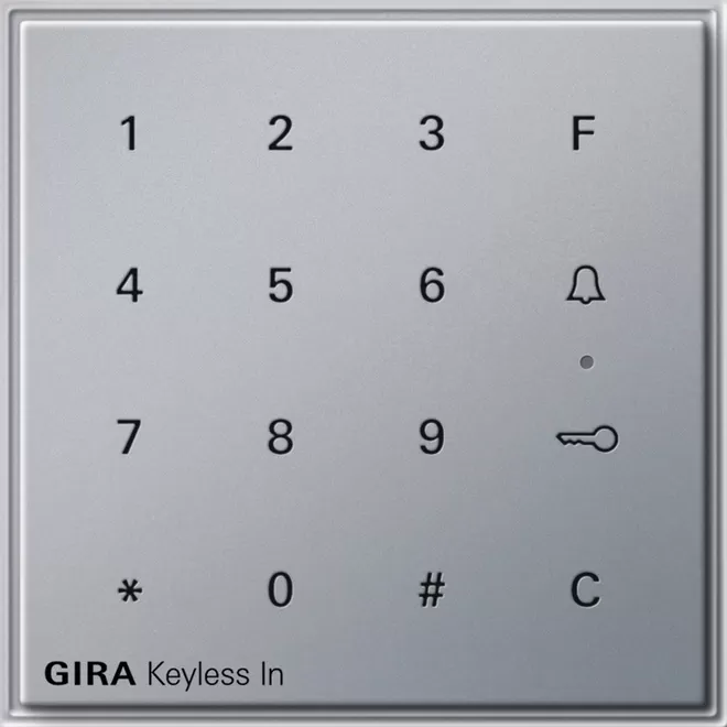 Gira Gira Keyless In Codetastatur Gira TX_44 (WG UP) F Alu 260565