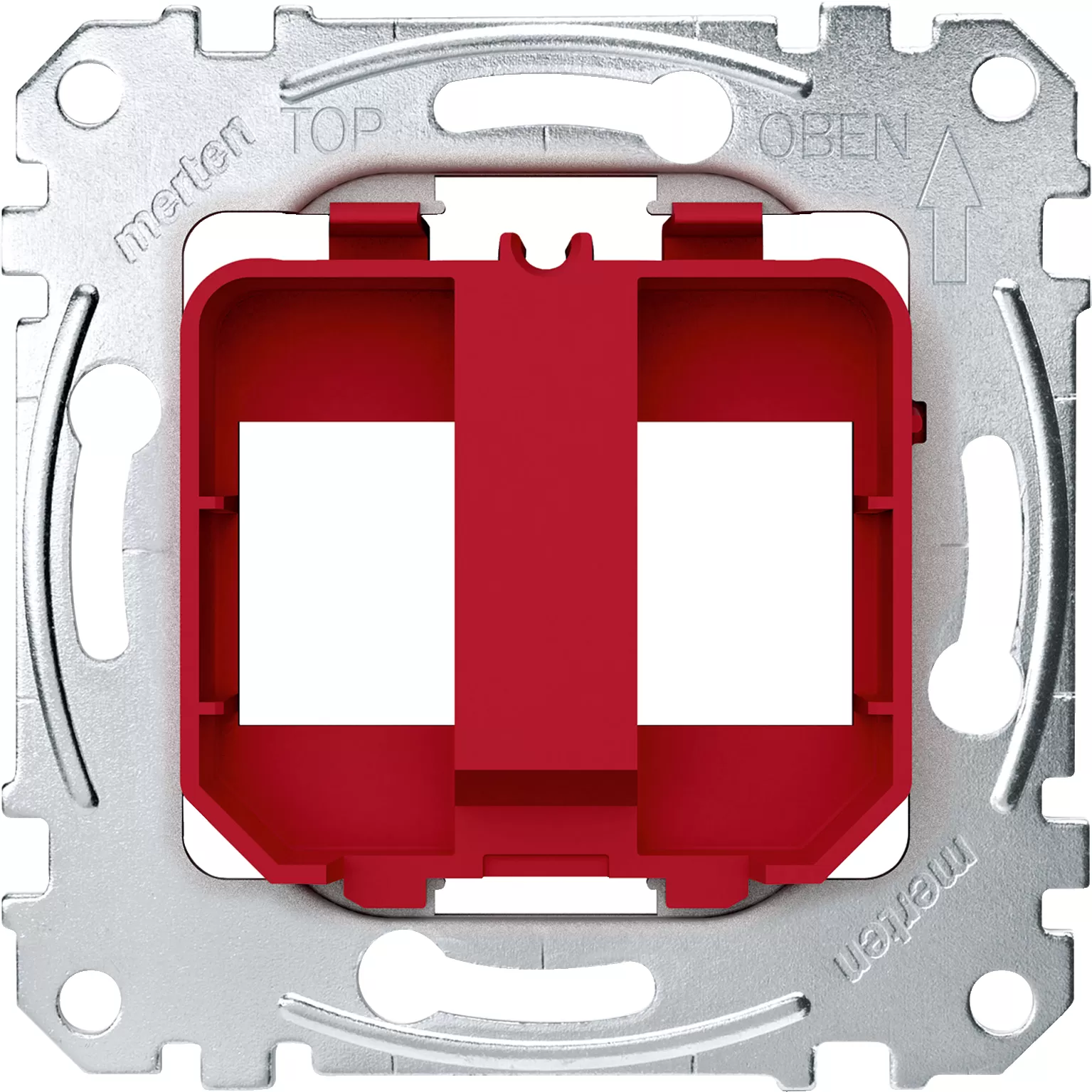 Merten Tragplatten für Steckverbinder Modular Jack, rot MEG4566-0006