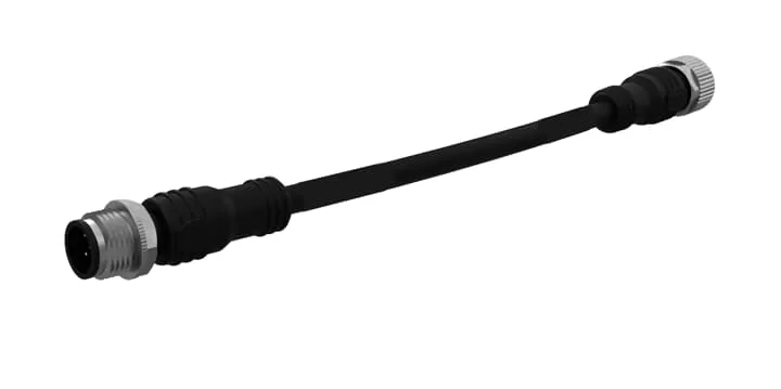 ABB M12-C00612 Kabel 6 cm, M12-Buchsensteck. gerade, 5 x 0.34 qmm und Abschirmung 2TLA020056R6300