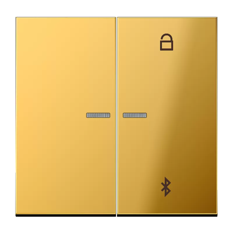 Jung LB-ManagementTimer Universal Bluetooth, Metall goldfarben PVD-beschichtet, Serie LS, goldfarben GO1751BT