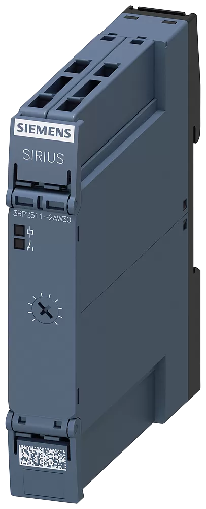 Siemens Zeitrelais, ansprechverzögert, 1W, 1 Zeitbereich 0,5-10s, AC/DC 12-240V 3RP25112AW30