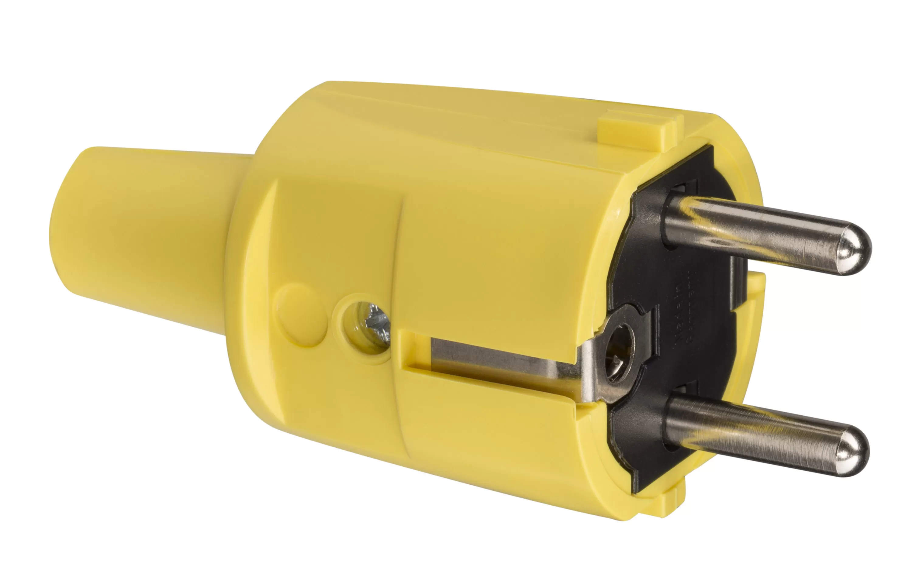ABL SCHUKO PVC-Stecker, gelb, 2 Erdungssysteme 1418050