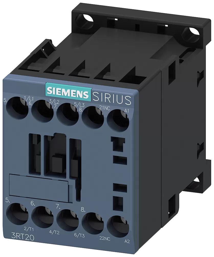 Siemens Schütz, AC-3e, 9 A/4 kW/400V, 3-polig, AC 24V, 50/60Hz, 1Ö, Schraubanschluss 3RT20161AB02