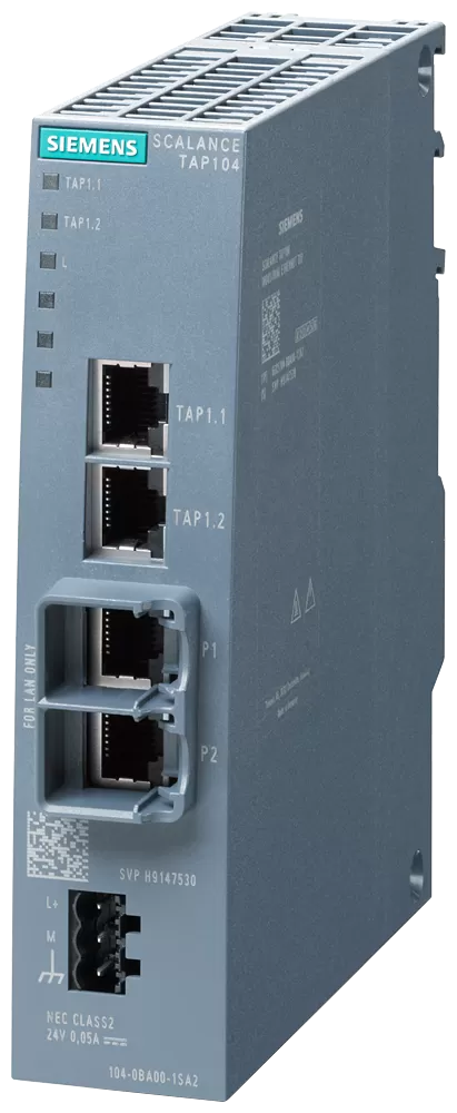 Siemens SCALANCE TAP104, unmanaged Switch, 2x RJ45 6GK51040BA001SA2