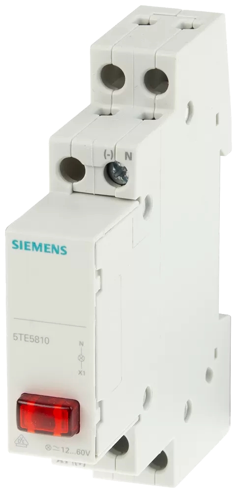 Siemens Leuchtmelder 1x LED, 230V rot für lange Zuleitung 5TE5804