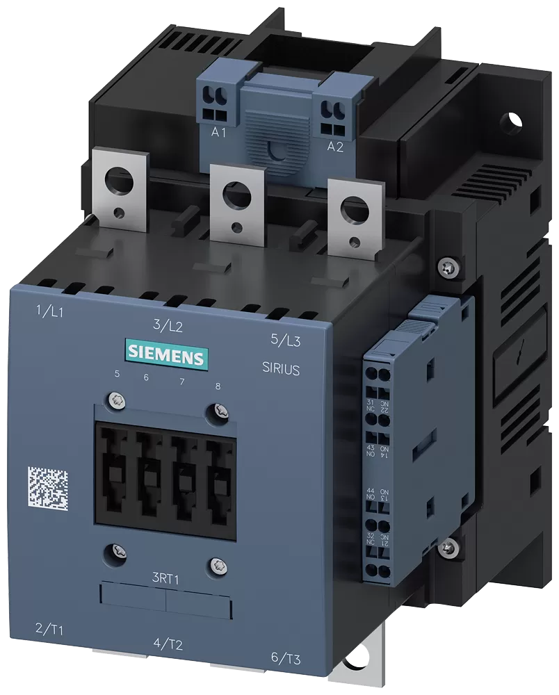 Siemens Schütz,AC-3e,185A/90kW/400V,3-polig,AC/DC220-240V,2S+2Ö,Anschlussschiene/Fede... 3RT10562AP36