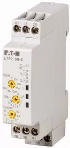 Eaton Zeitrelais, 2 W, 0,05 s - 100 h, Multifunktion, 12 - 240 V AC 50/60 Hz, 12 - 240 V DC 119428