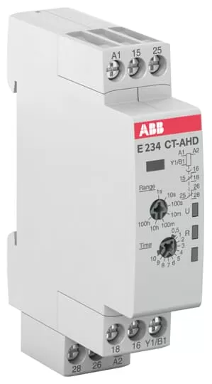 ABB CT-AHD.22 Zeitrelais, rückfallverzögert 2We, 24-48VDC, 24-240VAC 1SVR500110R0100