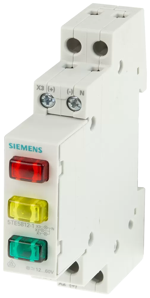 Siemens Ampelmelder 3x LED, 230V rot/gelb/grün 5TE5803