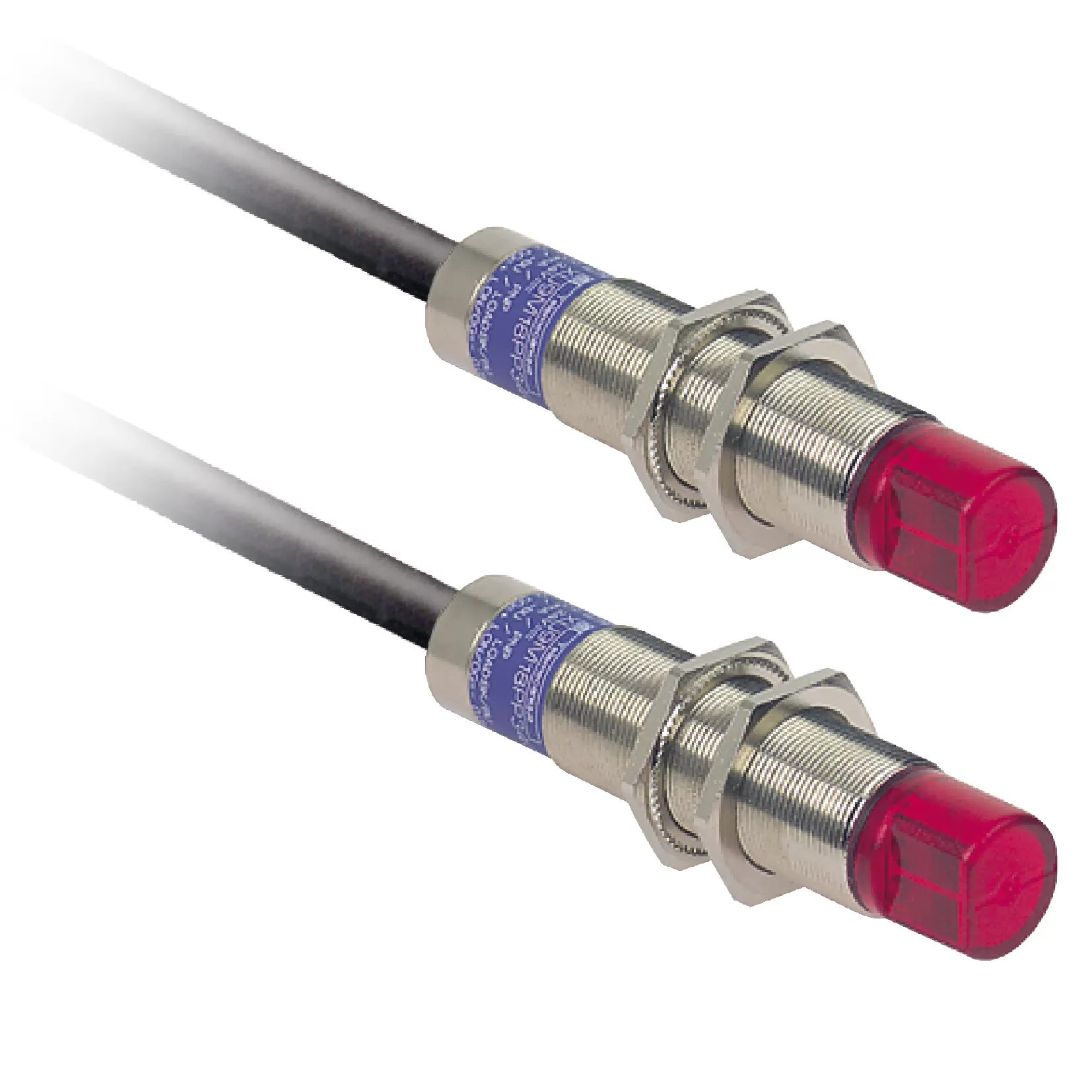Schneider Electric XU2-Optoe. Sensor, Einw.-Lichtschr., 90°, Sn 15m, 24-240V AC/DC, 2m XU2M18MA230W