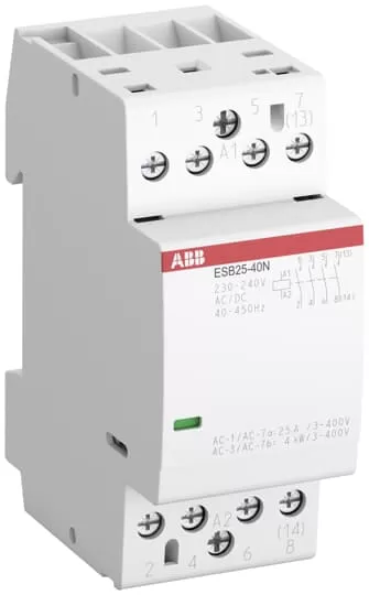 ABB ESB25-04N-14 Installationsschütz 0S/4Ö, 12 V AC/DC 1SAE231111R1404