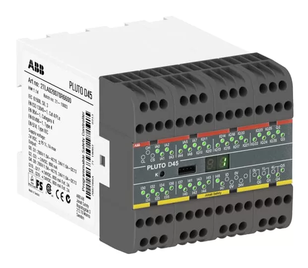ABB PLUTO D45 HE Sicherheits SPS, 24 V DC für raue Umgebung 2TLA020070R6601