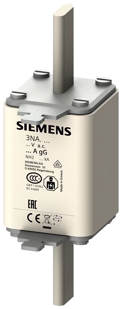 Siemens NH-Sicherungseinsatz, NH2, In: 200 A, gG, Un AC: 500 V, Un DC: 440 V 3NA3240