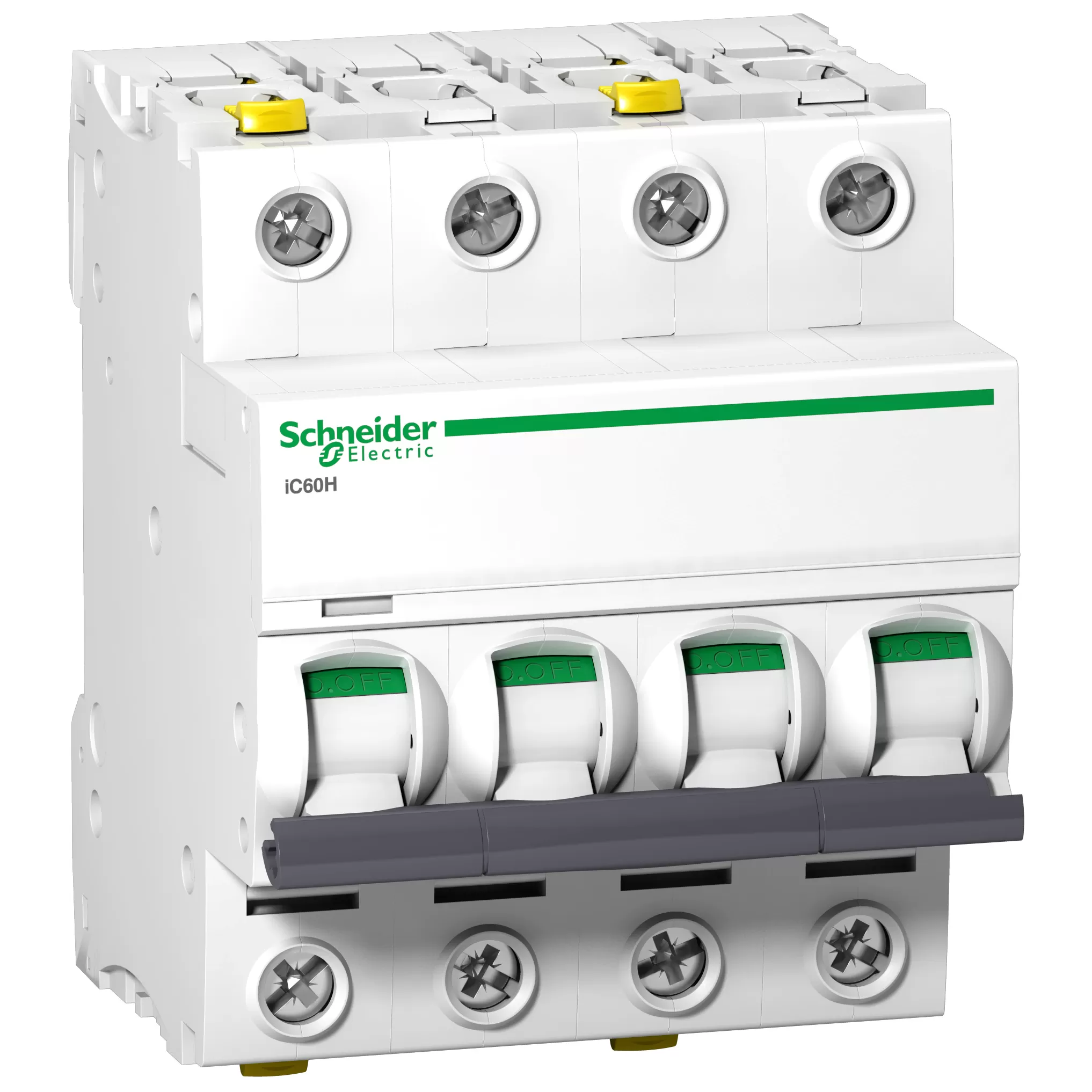 Schneider Electric Leitungsschutzschalter iC60H, 4P, 25A, C Charakteristik A9F07425