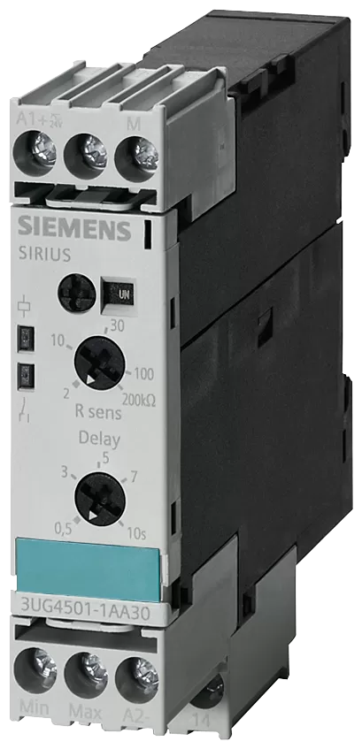 Siemens Analoges Überwachungsrelais, Widerstandsüberwachung von 2 bis 200kOhm 3UG45011AW30