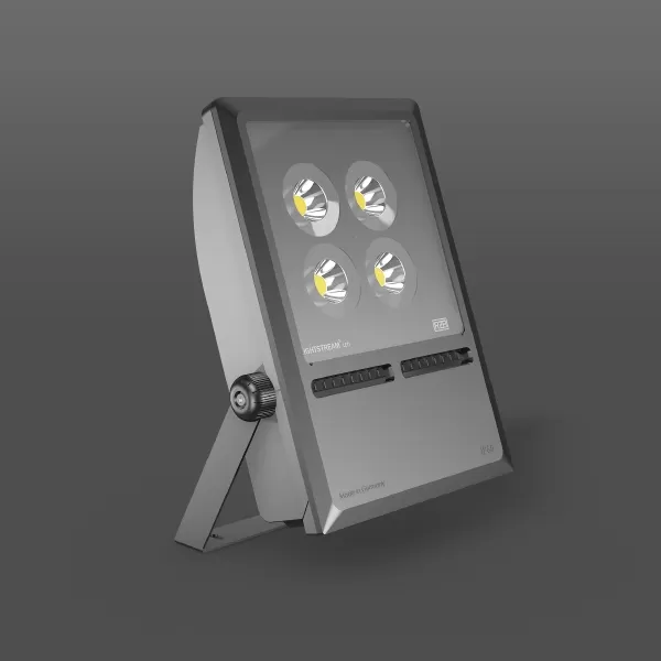 RZB Lightstream LED Maxi, 328 W, 28100 lm, 830, anthrazit, on/off Strahler, L 501 B 374 H 182, 44° 722142.0031