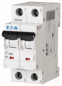 Eaton Leitungsschutzschalter, 40 A, 2p, Charakteristik: C 236293