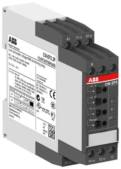 ABB CM-EFS.2S Spannungsüberwachungsrelais 2We, B-C=3-600VRMS, 24-240VAC/DC 1SVR730750R0400