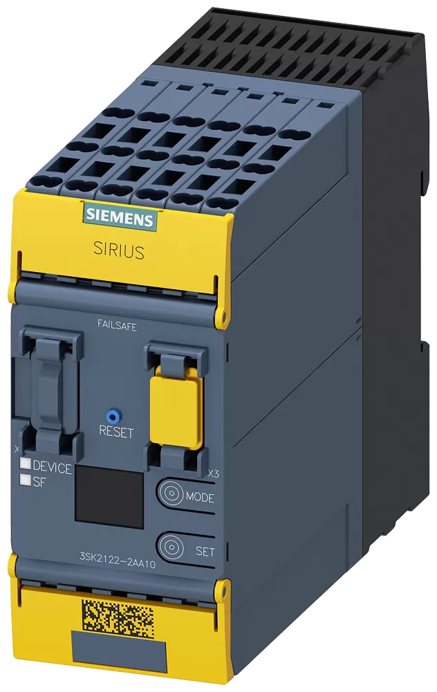 Siemens SIRIUS Sicherheitsschaltgerät Grundgerät 3SK2 Reihe 20 F-DI, 4 F-DQ, 2 DQ 3SK21222AA10