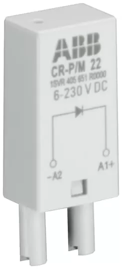 ABB CR-P/M 62CV Steckmodul Varistor und LED grün, 6-24VAC/DC 1SVR405655R1000