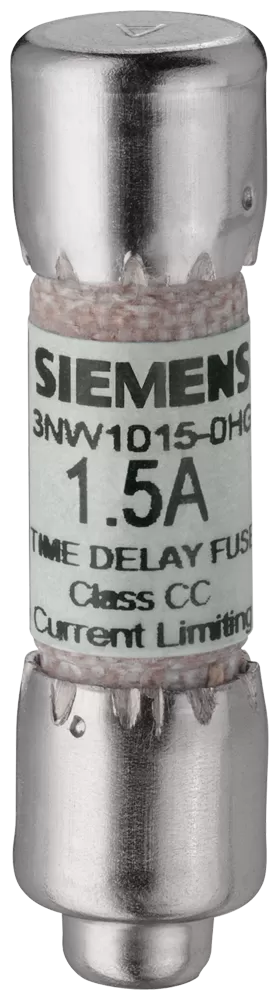 Siemens SENTRON, Zylindersicherungseinsatz, Class CC, 2 A, träge, Un AC: 600 V 3NW10200HG