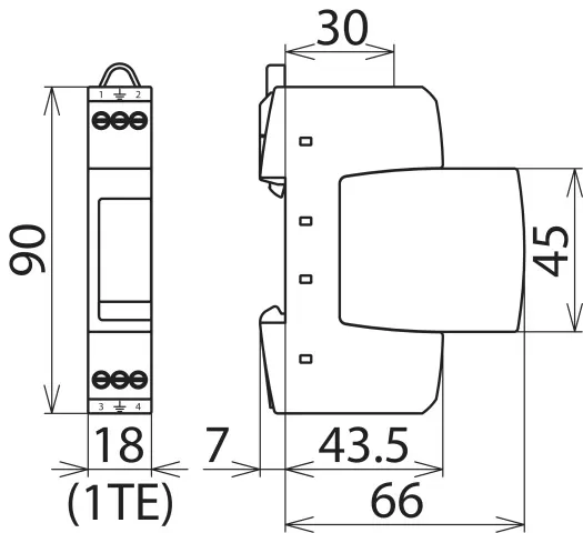 Dehn Überspannungsableiter Typ 3 DEHNrail M 2-polig 150V für Industrieelektronik 953204