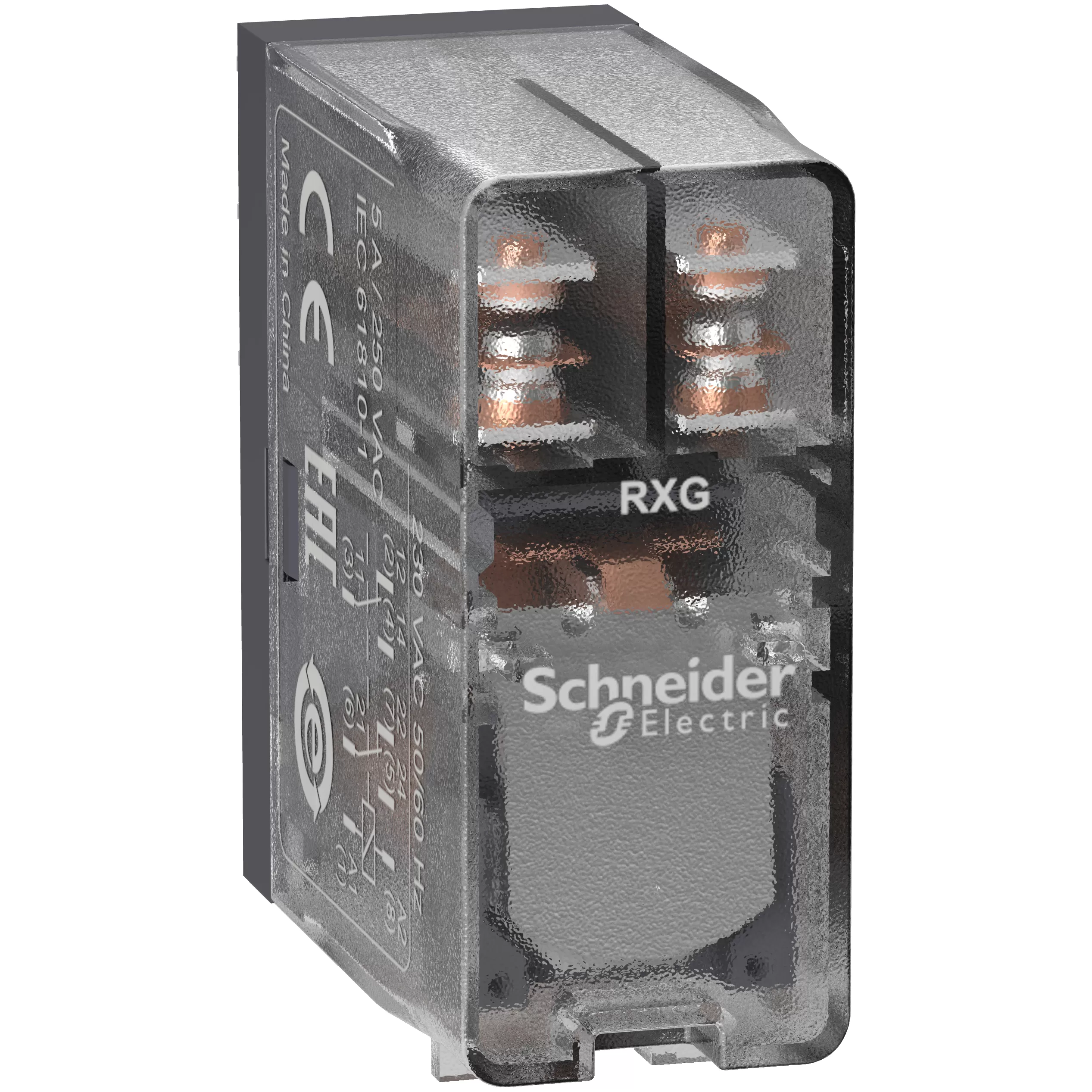 Schneider Electric Steckb. Interface-Relais RXG, 2 W, 5 A, 230VAC, Klarsichtgehäuse RXG25P7