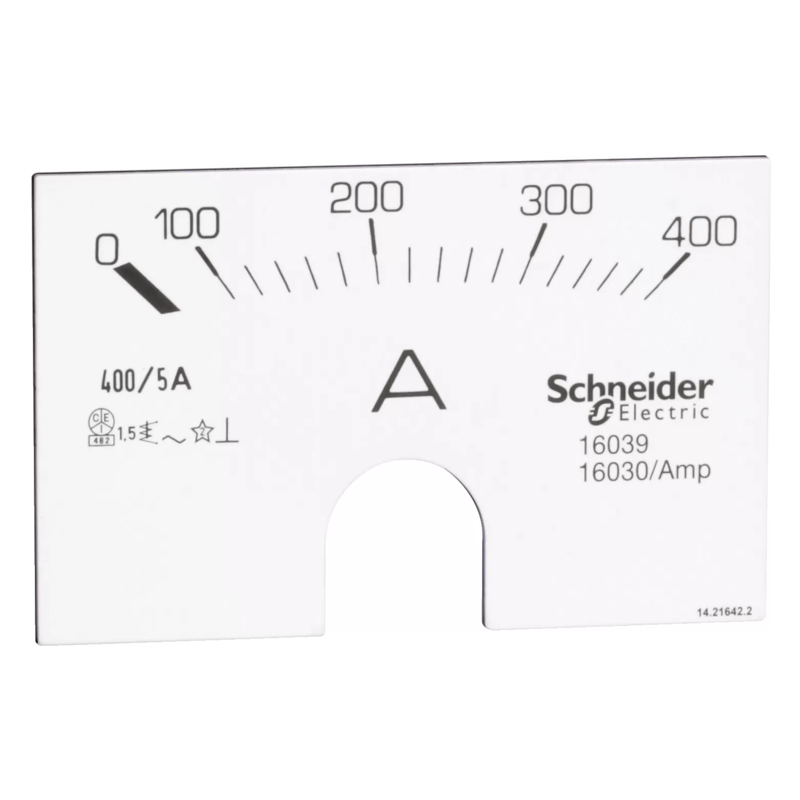 Schneider Electric Skala für Analogamperemeter, 0-400A 16039