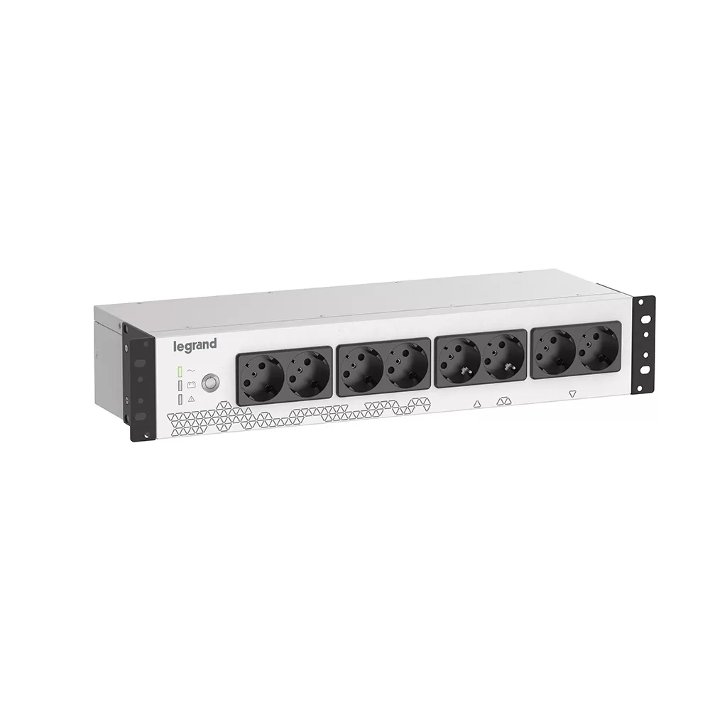 Legrand USV Anlage 800VA (480W), Offline, 8 Schuko, USB Schnittstelle, LED Anzeige 310332