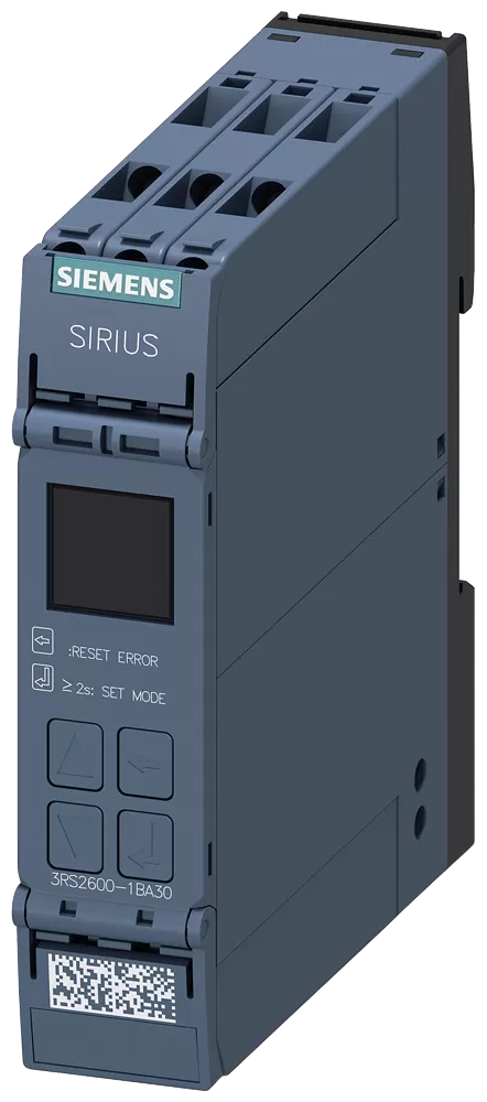 Siemens Temperaturrelais, universell, Display, AC/DC 24 V, 2 W, Schraubanschluss 3RS26001BA30