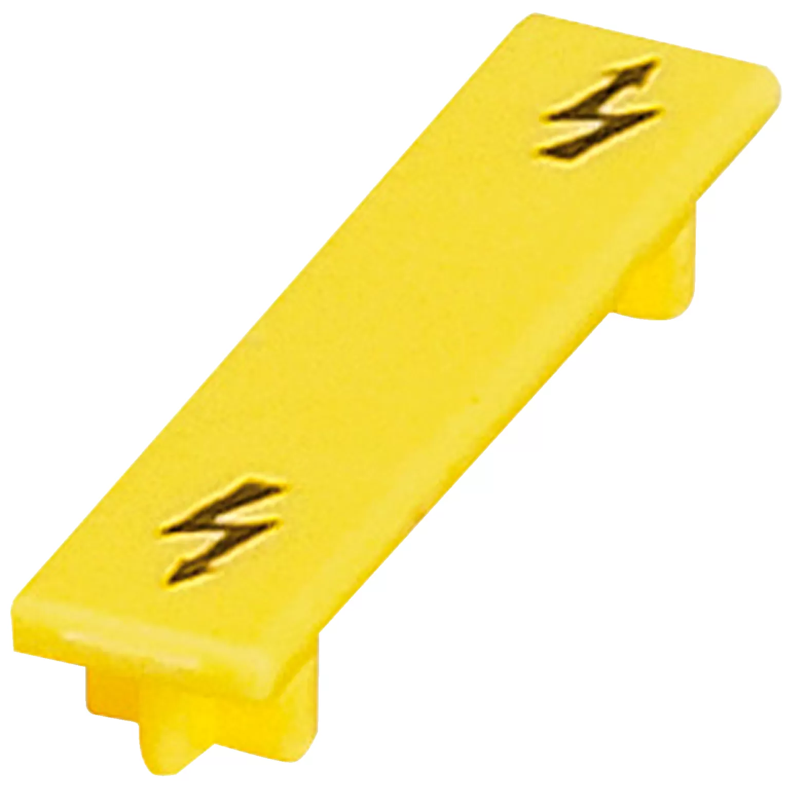 Schneider Electric NSYTR Warnschild für Schraubklemmenleisten, 35mm2, gelb NSYTRACS35