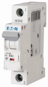 Eaton Leitungsschutzschalter, 16 A, 1p, Charakteristik: B 236033