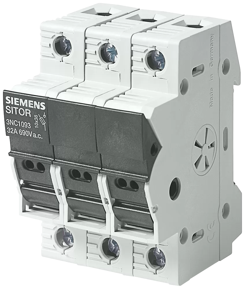 Siemens SITOR Sicherungslastschalter- Schalter 10x 38, bis 32A, 690V AC, 3-polig 3NC1093