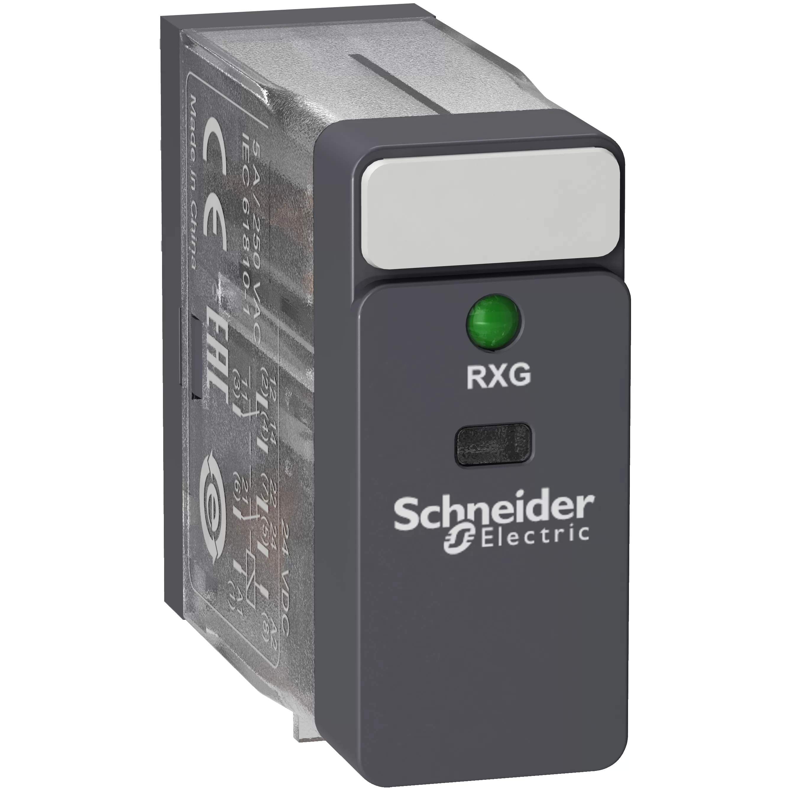 Schneider Electric Steckb. Interface-Relais RXG, 2 W, 5 A, 24 VDC, mit LED, ohne Prüftaste RXG23BD