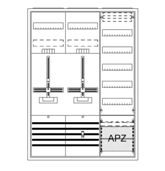 Striebel DA37CG Komplettschrank AP Dreipunkt A37 2Z1V5A2 2CPX054287R9999