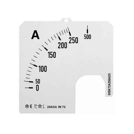 ABB SCL 1/2500 Wechselskala für AMT1 Skalen für analoge Amperemeter 2500 A 2CSM110389R1041